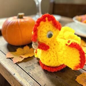 Handcrafted Crochet Chicken Hen stuffed Farmhouse Decor 3420-30